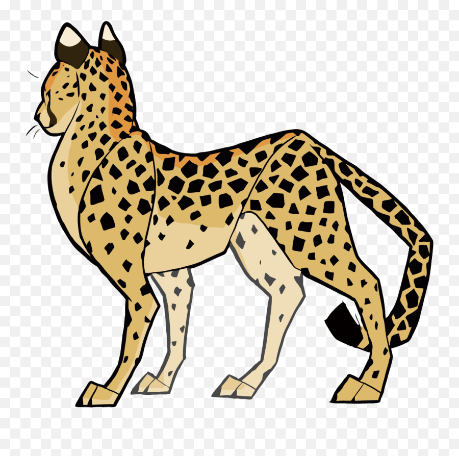 Cheetah Cat Cougar Clip Art - Cheetah Png Dibujo Transparent Cheetah,Cheetah Png