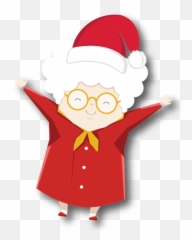Download Grandma Claus - Cartoon Png,Grandma Png