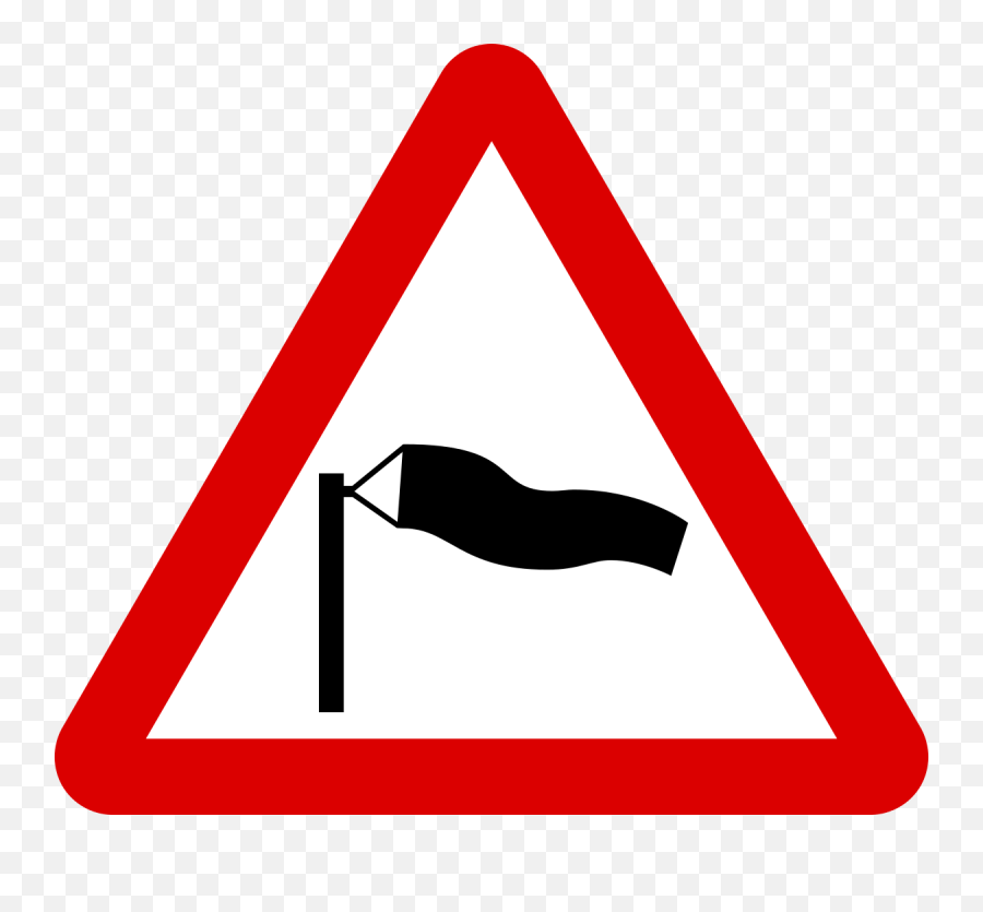 Filemauritius Road Signs - Warning Sign Crosswindsvg Side Winds Road Sign Png,Warning Png
