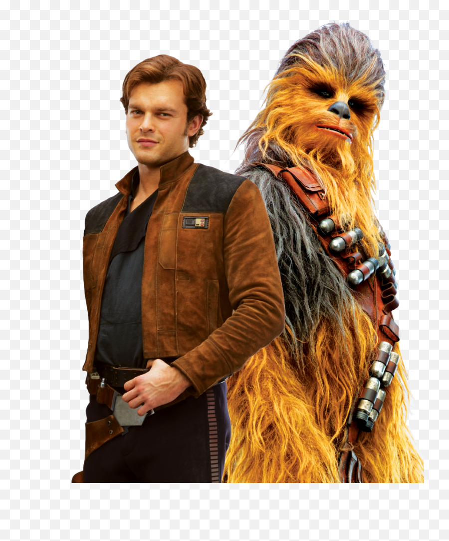 Download Hd Han Solo Meets His Mighty - Han Solo And Chewbacca Png,Chewbacca Png