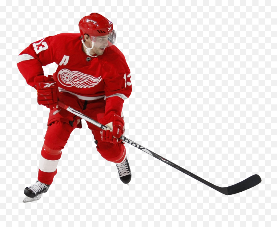 Red Man And Ice Hockey Image 48004 - Free Icons And Png Detroit Red Wings Jersey,Hockey Png