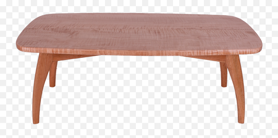 Coffee Table Rounded Rectangle Curly Maple - Coffee Table Png,Rounded Rectangle Png