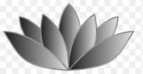 Gray Lotus Flower Png Clip Arts For Web - free Grey