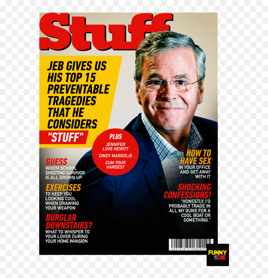 Jeb Bush Is The New Cover Boy For Stuff - Stuff Magazine Png,Jeb Bush Png