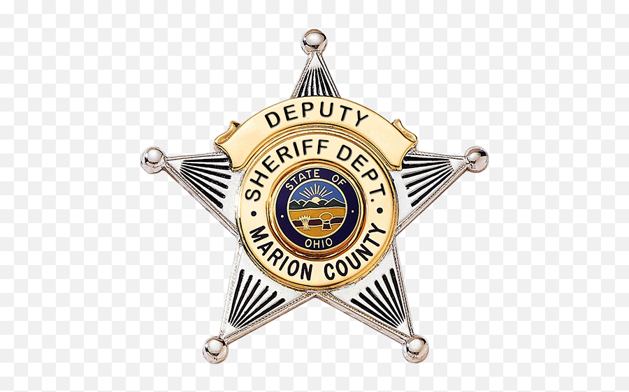 Deputy Marion County Sheriff Department Five Point Star - Ohio Deputy Sheriff Badge Png,Sheriff Badge Png