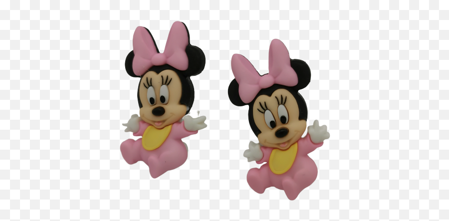 Disney Baby Minnie Mouse Handmade Stud Earrings - Cartoon Png,Baby Minnie Mouse Png