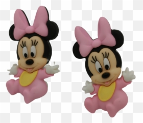 Disney Baby Minnie Mouse Handmade Stud Earrings - Cartoon Png,Baby Minnie Mouse Png