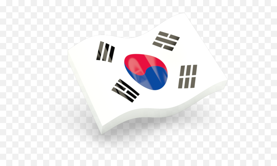 Glossy Wave Icon - South Korea Flag Png,South Korea Png