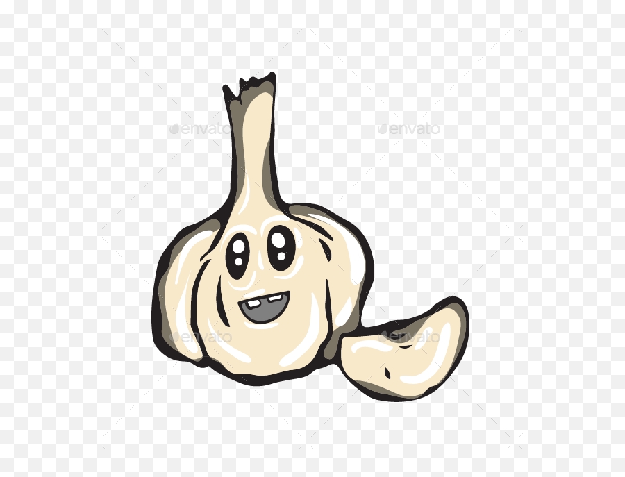 Download Garlic Png Cute Transparent - Uokplrs Cartoon,Eggplant Emoji Transparent Background