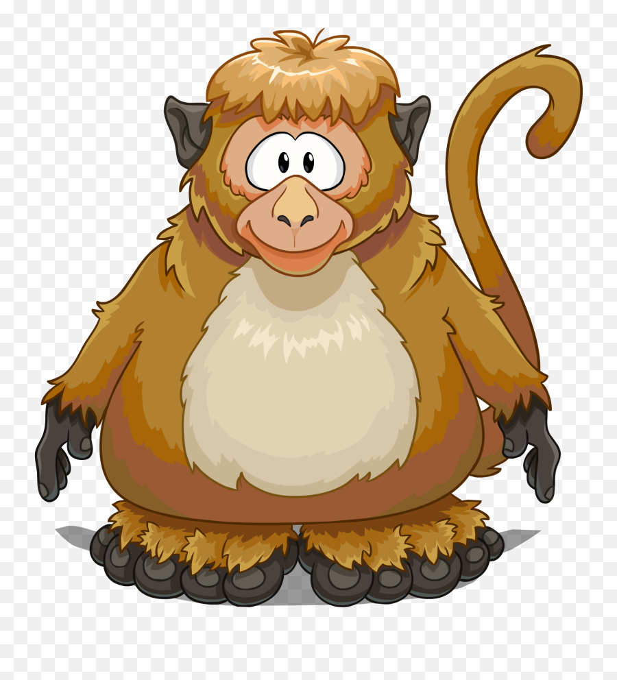 Download Monkey Costume - Club Penguin Club Penguiin Nfan Art Png,Card Suit Png