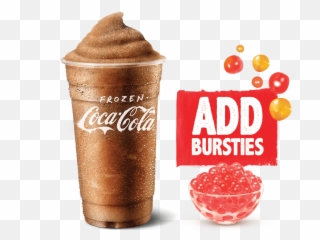 Download Frozen Coke - Hungry Jacks Bursties Flavours Hd Hungry Jacks Large Frozen Coke Png,Frozen Logo Png