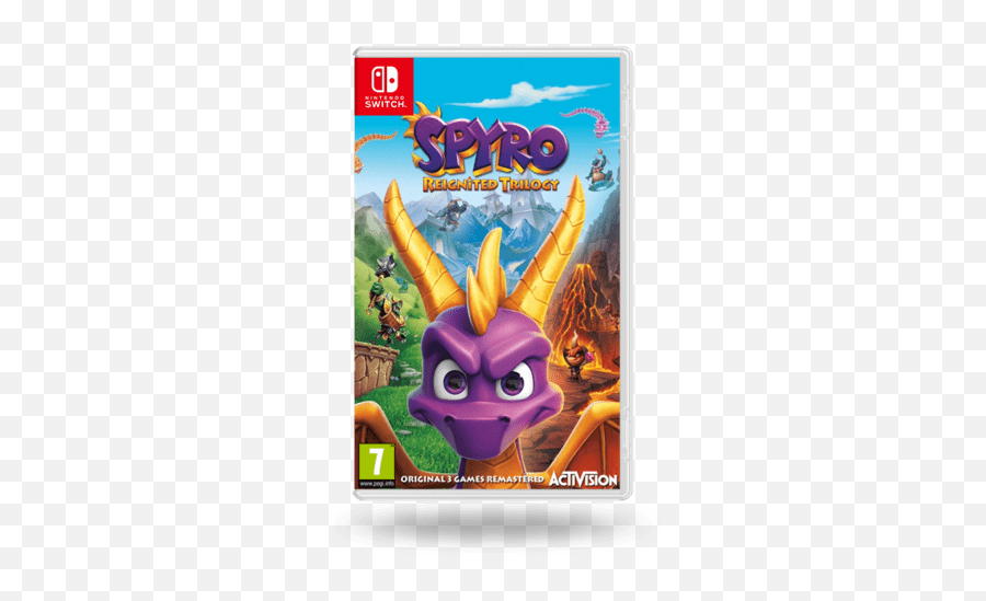 Reignited Trilogy Nintendo Switch Card - Spyro Switch Cover Png,Spyro Reignited Trilogy Logo Png