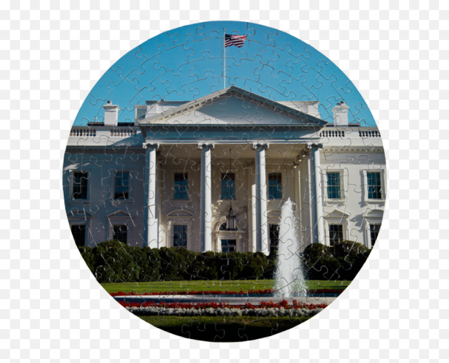 White House Round Puzzle - White House Png,The White House Png