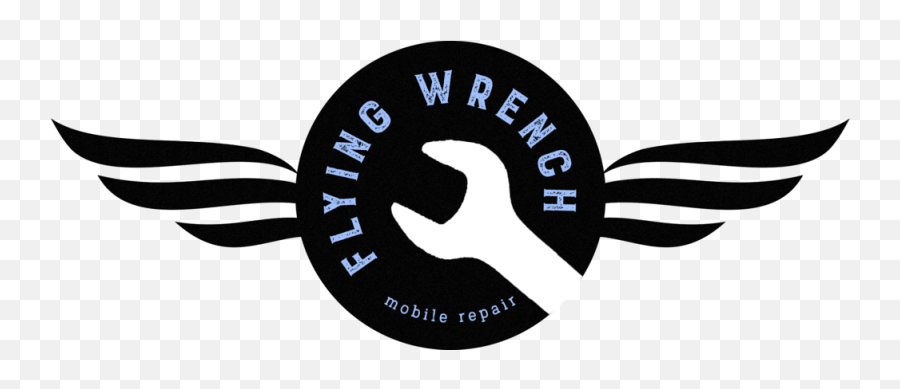 Flying Wrench Mobile Repair Logo - Label Png,Wrench Logo