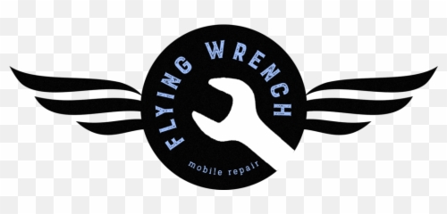 Flying Wrench Mobile Repair Logo - Label png