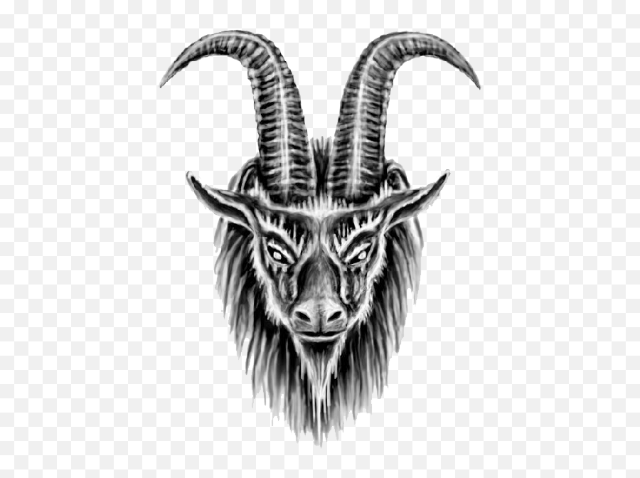 Goat Head Animal Tattoo Design - Goat Head Tattoo Flash Png,Goat Head Png
