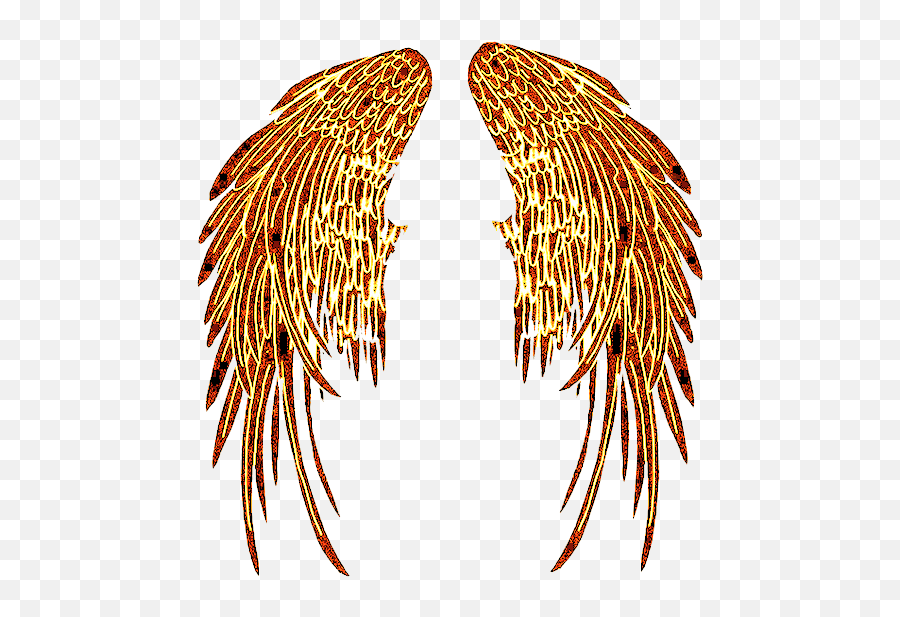 Angelwings Tattoo Transparent Png Image - Tribal Fallen Angel Tattoo,Fire Wings Png