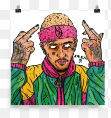 Lil Peep In Cartoon Png Download - Lil Peep Cartoon Art,Peep Png