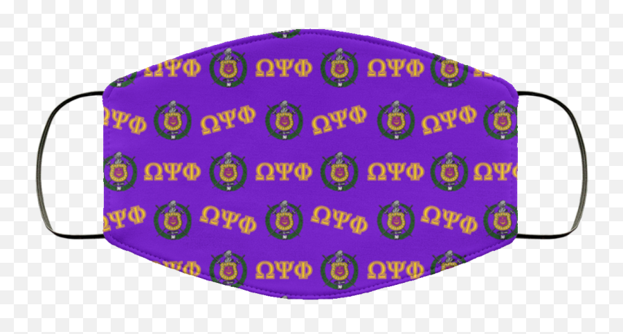 Omega Psi Phi Face Mask Greeku - Barcelona Mask Png,Omega Psi Phi Png