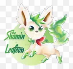 Download Sky Shaymin X Leafeon By Seoxys6 - Art Full Size Eevee And Fusion png