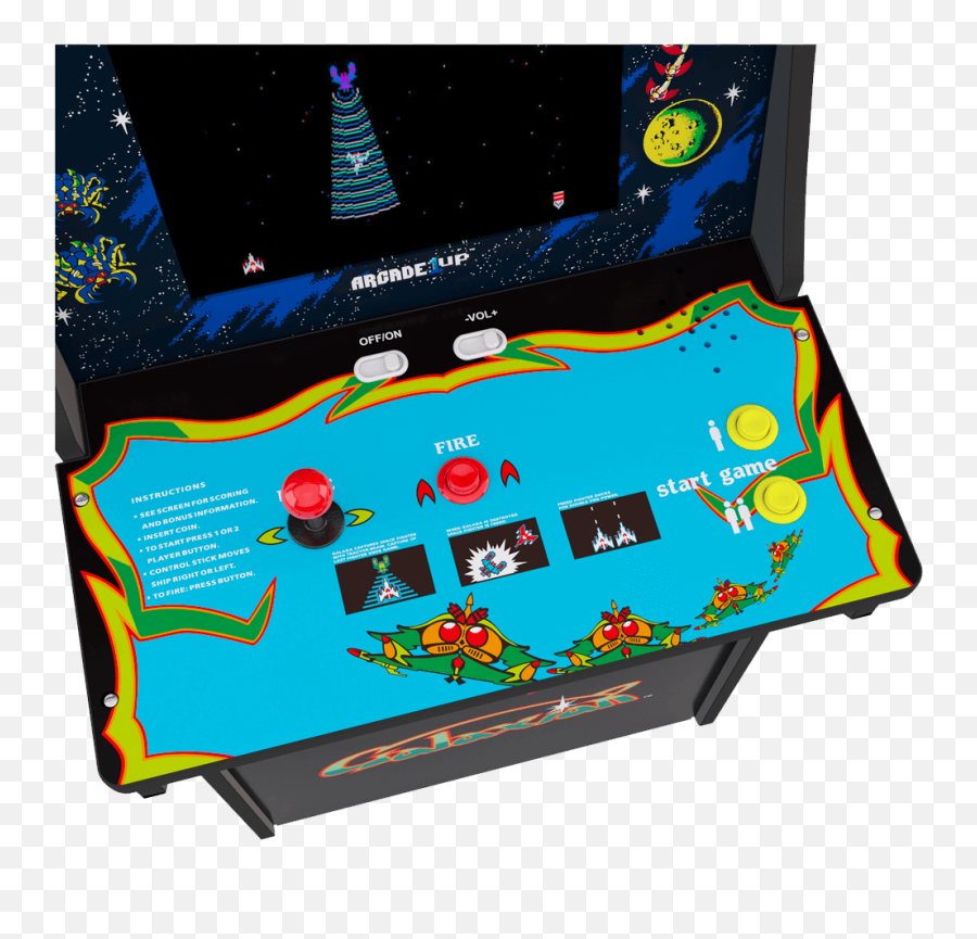 Galaga Arcade Cabinet - Arcade 1up Galaga Png,Galaga Ship Png