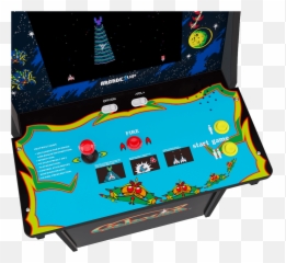 Galaga Arcade Cabinet - 1up png