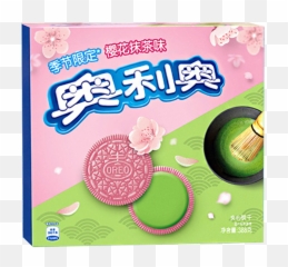Green Tea Oreos Sakura Matcha Flavor Pink - 342oz Circle png