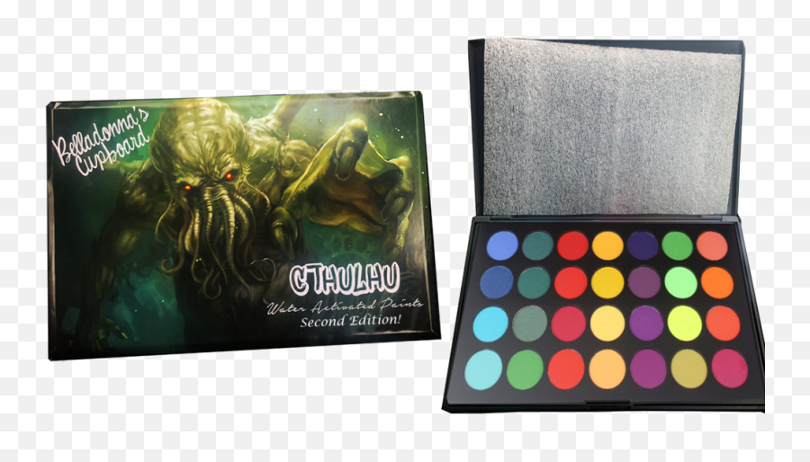 Download Cthulhu Water Activated Paint Palette Self - Cthulhu Eyeshadow Palette Png,Paint Palette Png