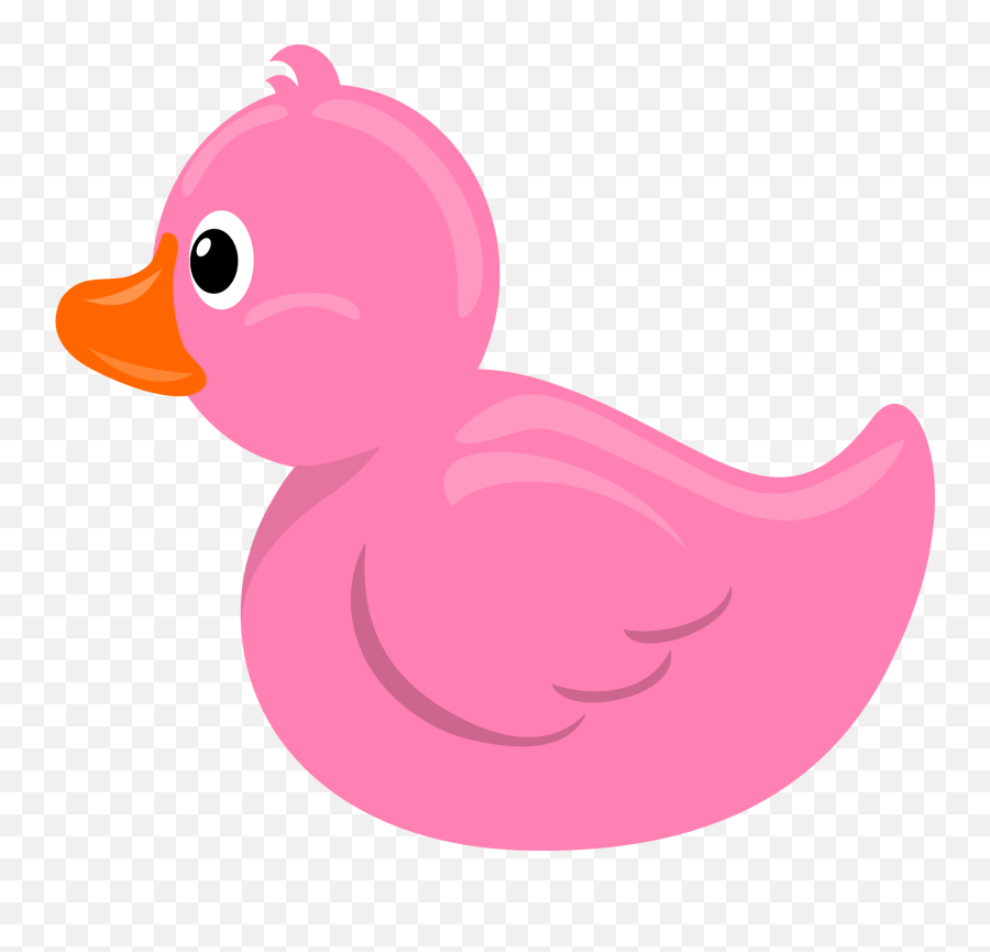 Duck Clipart Transparent Png - Pink Rubber Duck Clip Art,Duck Clipart Png