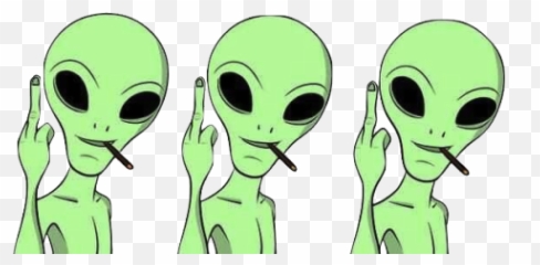Alien Wallpaper Tumblr - Aliens With Middle Finger png