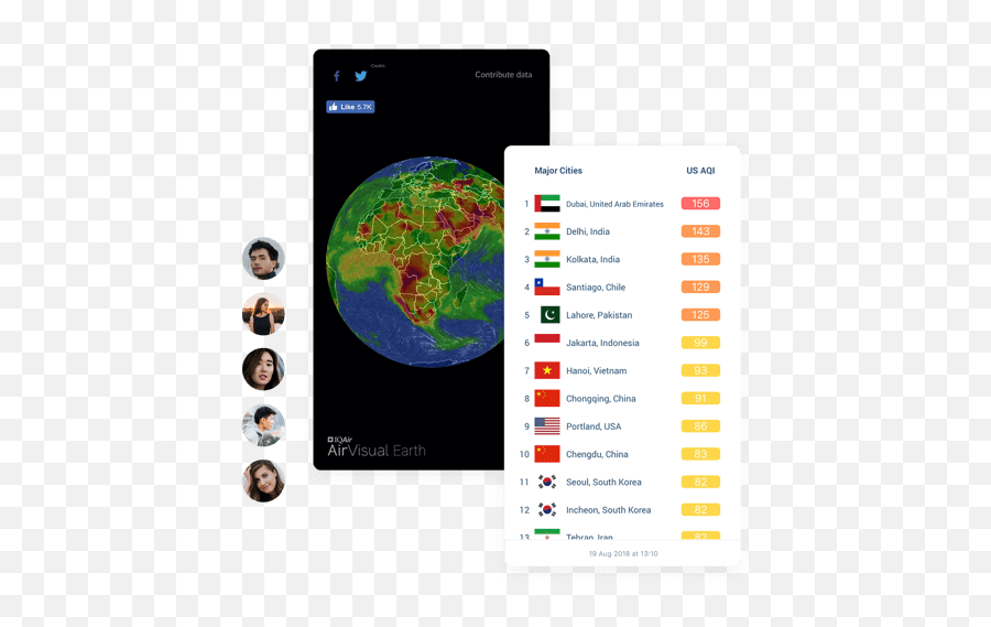 Iqair The Worldu0027s Leading Air Quality App - Best Air Quality App Png,Ios 7 Clock Icon