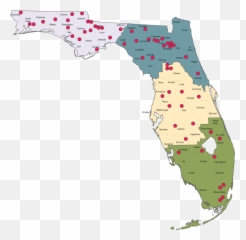 Map Of Major Institutions - Florida State Prison Map Png,Florida Map Png