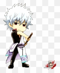 X27 Gintama Sakata Gintoki Chibi - Gintama Emoji Png,Gintoki Icon ...