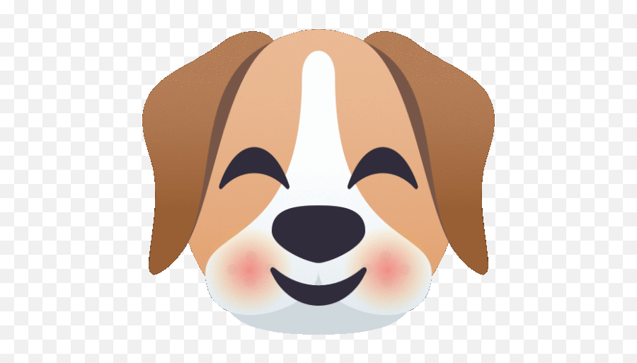 Blushing Dog Sticker - Blushing Dog Joypixels Discover Peace Dog Gif Png,Ariana Grande Gif Icon