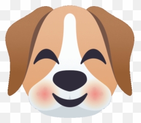 Blushing Dog Sticker - Joypixels Discover Peace Gif png