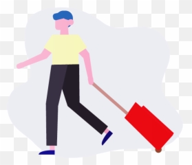 Person With Luggage Free Download Of A Illustration - Cleanliness png