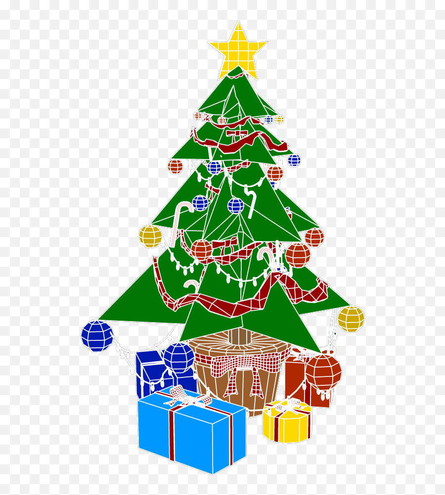 Stylized Xmas Tree 3d Model - Christmas Day Png,Christmas Tree Icon Free