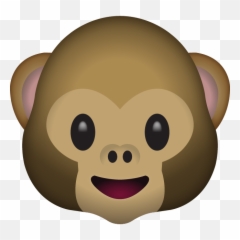 Download Monkey Face Emoji - Monkey Face Emoji Png,Cute Monkey Png