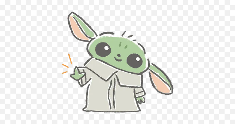 Bb Yoda Sticker Pack - Stickers Cloud Animated Gif Baby Yoda Cute Png,Bb&t Icon