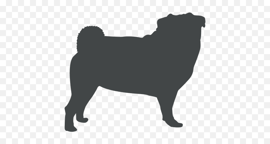 Download Bulldog Silhouette Posing Transparent Png U0026 Svg Vector File Pug Free Transparent Png Images Pngaaa Com