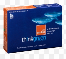 Greek Sardines Organic Olive Oil - ThinkGreen png