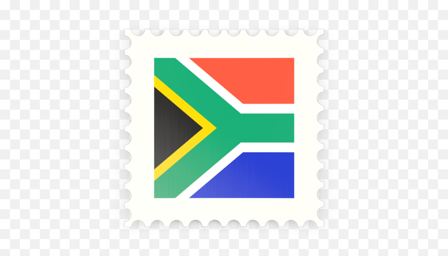 Postage Stamp Icon Illustration Of Flag South Africa - African Country South African Africa Flag Png,Postage Stamp Png