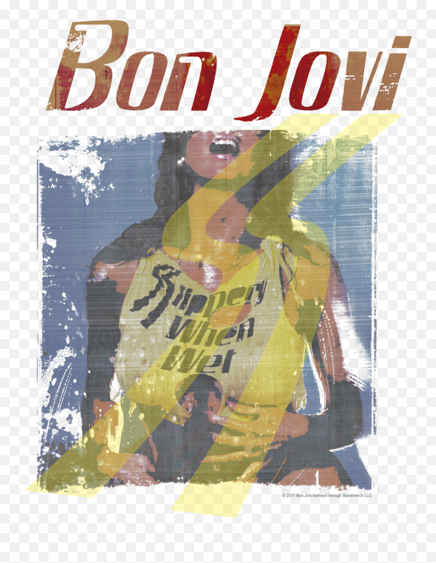 Download Hd Bon Jovi Slippery When Wet Girl Menu0027s Regular - Bon Jovi Slippery When Wet Png,Wet Png