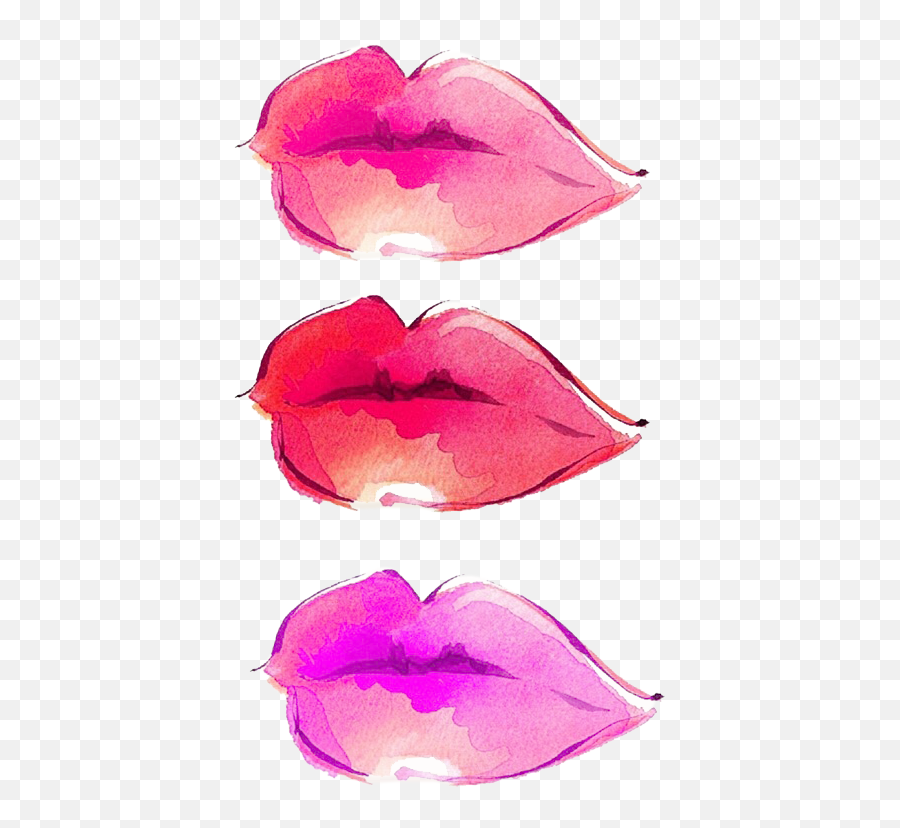 Download Water Color Lips Png - Watercolor Lip Png Full Watercolour Lips,Lips Png
