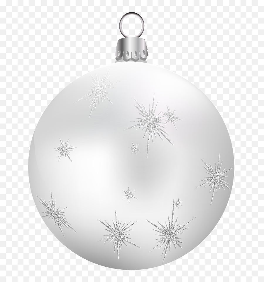 White Christmas Ornament Png Transparent
