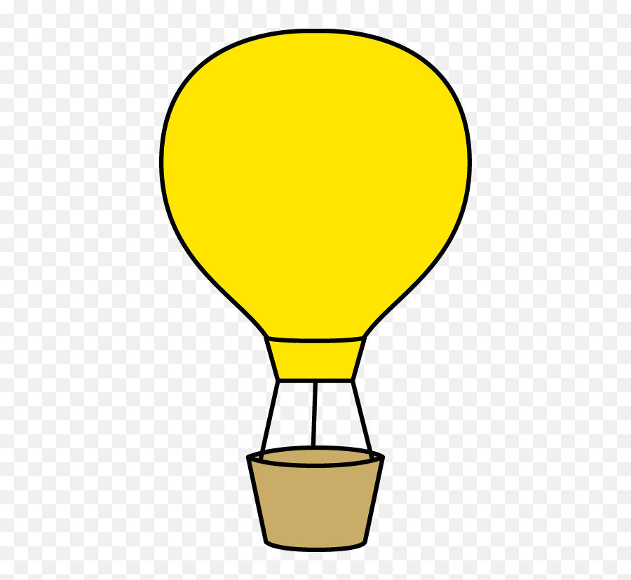Balloon Clipart Yellow Hot Air - Yellow Hot Air Balloon Clipart Png,Yellow Balloon Png