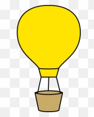 Balloon Clipart Yellow Hot Air - Yellow Hot Air Balloon Clipart Png,Yellow Balloon Png