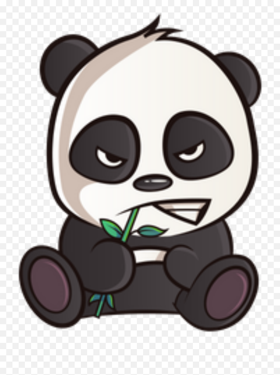 Angry Panda Icon Of Sticker Style - Available In Svg Png Cartoon Angry Panda,Panda Emoji Png