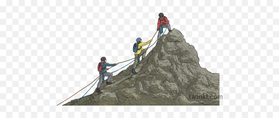Mountain Climbing Party - Abseiling Png,Mountain Transparent Background