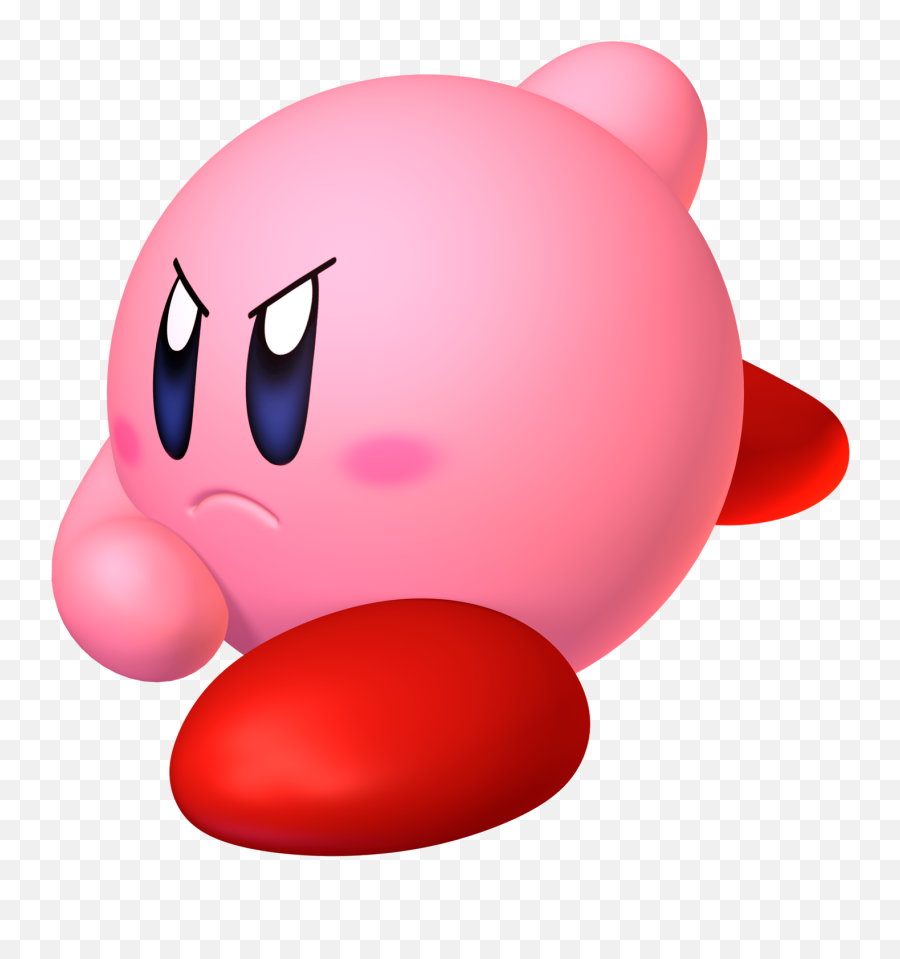 Kirby - Angry Kirby Png,Kirby Transparent Background